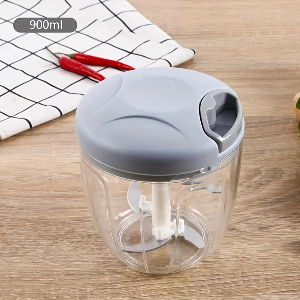 Manual Meat Mincer & Garlic Chopper 900ML – Kitchen Accessory