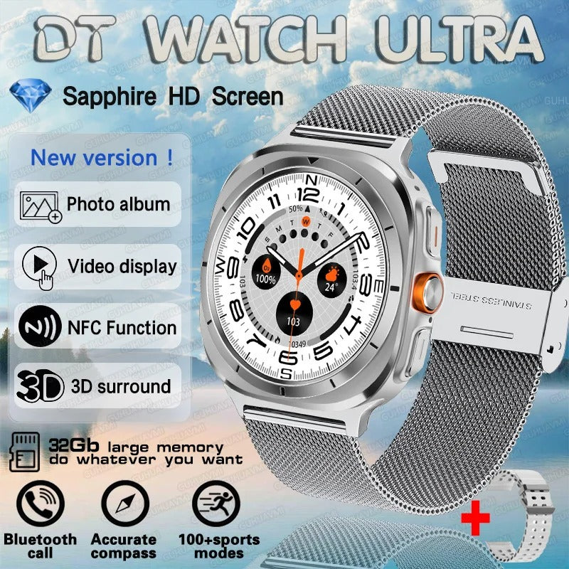 2025 Galaxy Watch 7 Ultra โ 32GB Smartwatch with GPS, NFC, AMOLED, Fitness & Health Tracker (47mm)