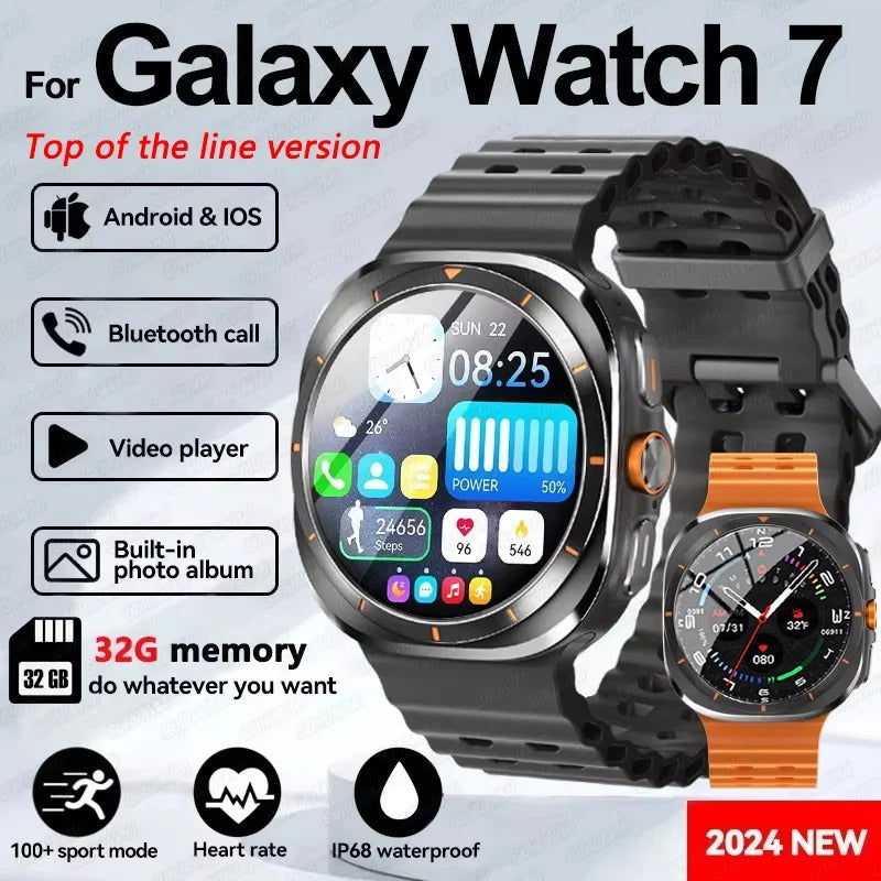 2025 Galaxy Watch 7 Ultra โ 32GB Smartwatch with GPS, NFC, AMOLED, Fitness & Health Tracker (47mm)