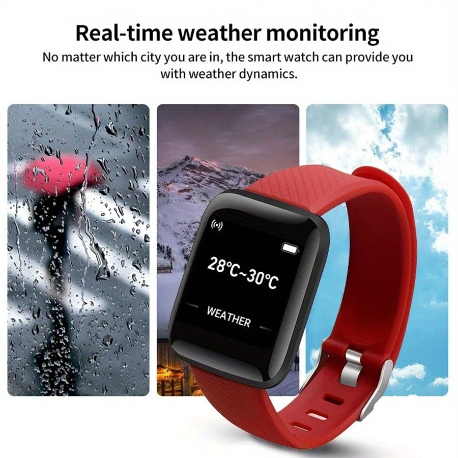 116Plus Smartwatch – Fitness Tracker with Heart Rate & Message Alerts