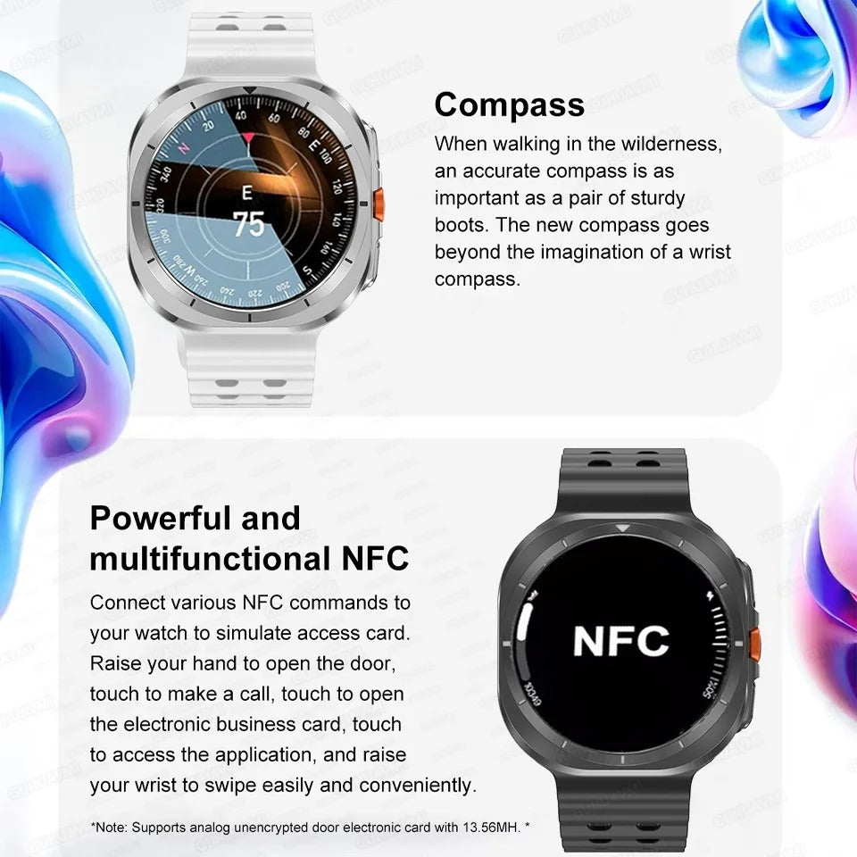 2025 Galaxy Watch 7 Ultra โ 32GB Smartwatch with GPS, NFC, AMOLED, Fitness & Health Tracker (47mm)