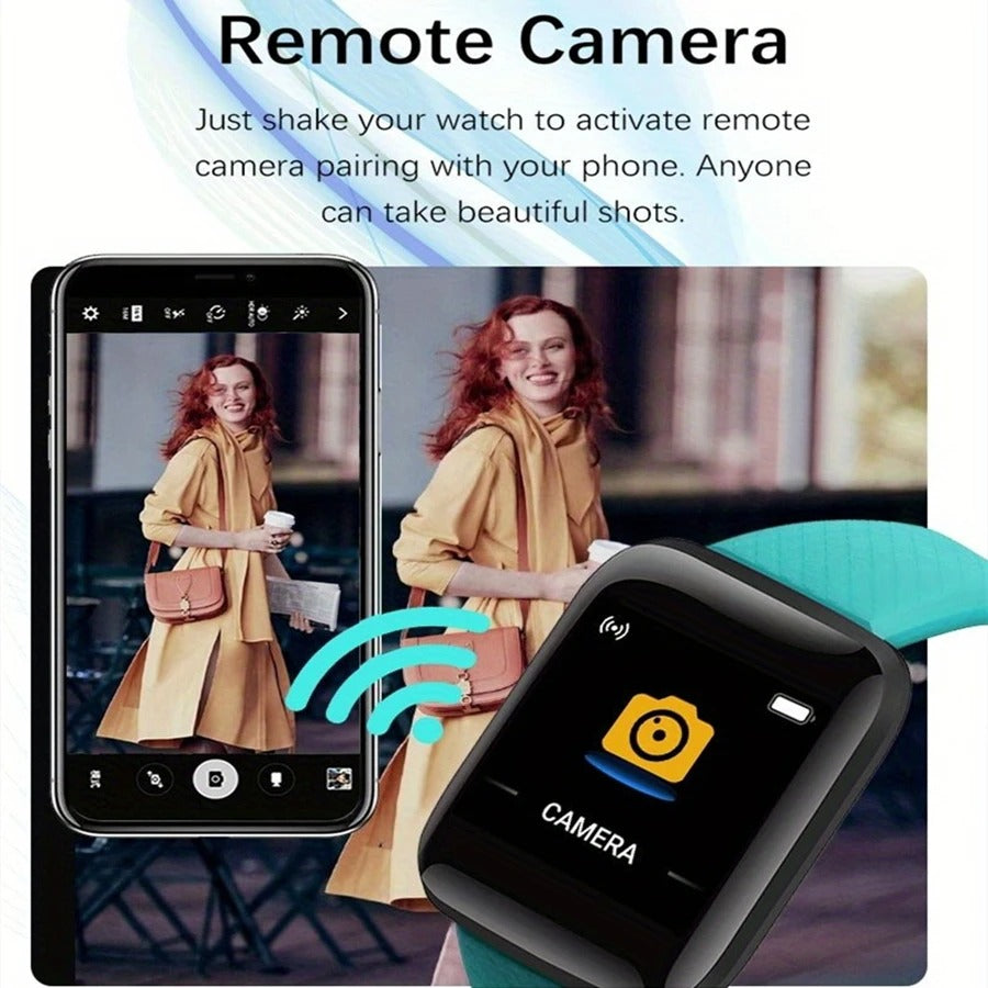 116Plus Smartwatch – Fitness Tracker with Heart Rate & Message Alerts