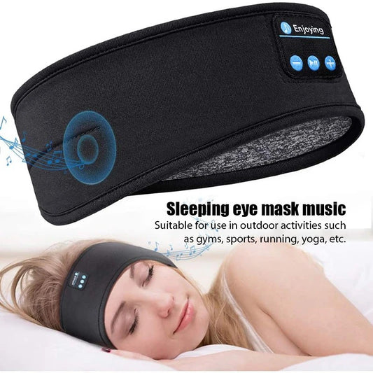 Bluetooth Headband with Earphones – Sports, Sleep & Music Eye Mask