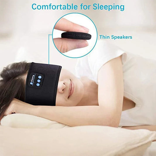 Bluetooth Headband with Earphones – Sports, Sleep & Music Eye Mask