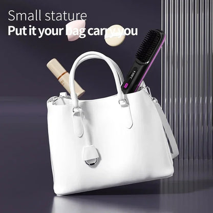 Mini Cordless Hair Straightener BrushMini Cordless